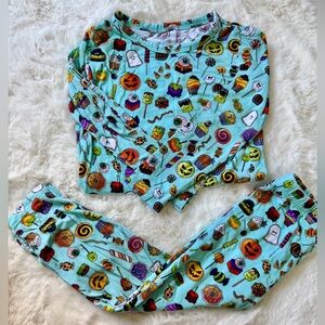 Milk+Coco Kids Bamboo Halloween Pajamas - Turquoise, 2T